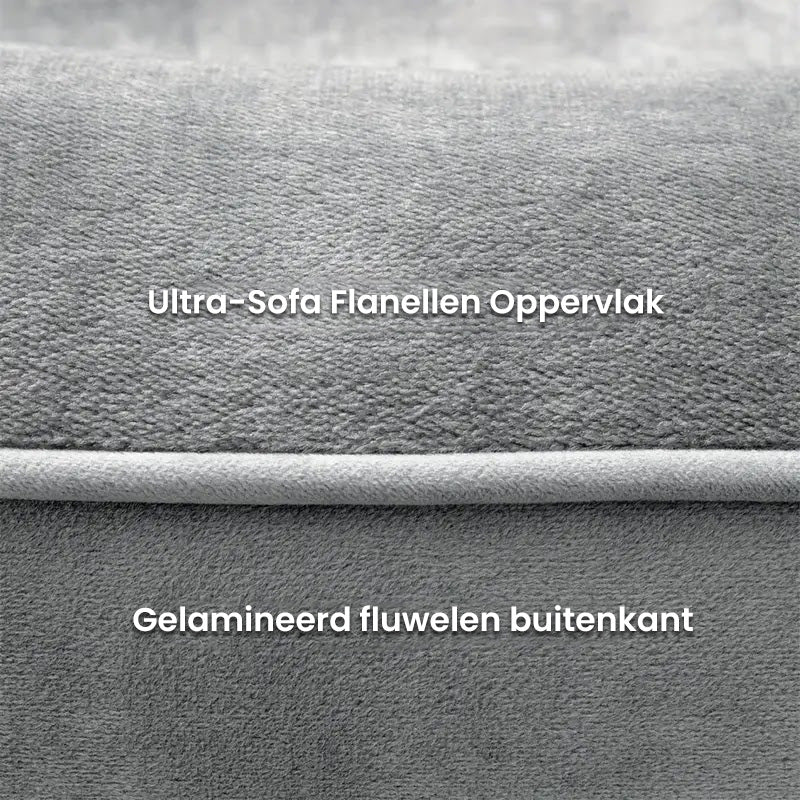 Orthopedisch hondenbed 100×70 cm Traagschuim – Gewrichtsondersteuning Grijs 8