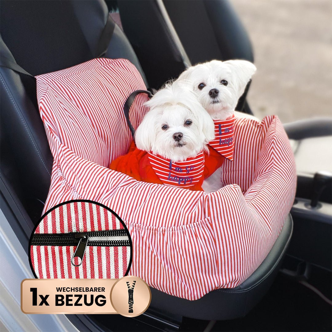 Ademend Autostoel Deksel voor Honden - Wasbaar, Inclusief riemt & Hygienische Bescherming - Hebbr