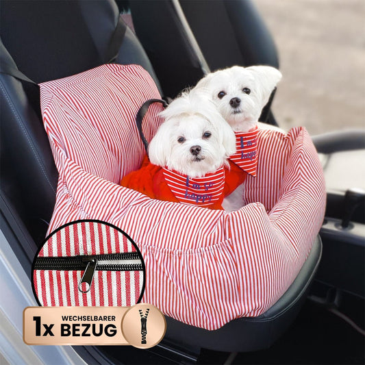 Ademend Autostoel Deksel voor Honden - Wasbaar, Inclusief riemt & Hygienische Bescherming - Hebbr