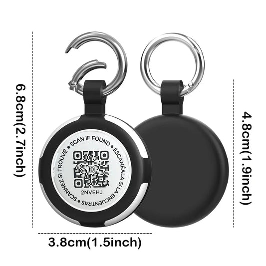 Aeris AirTag Beschermhoes | Waterdicht, Krasbestendig met QR-code - Hebbr