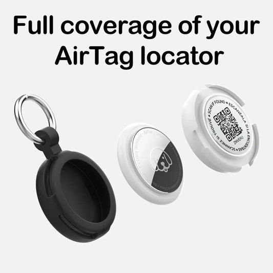 Aeris AirTag Beschermhoes | Waterdicht, Krasbestendig met QR-code - Hebbr