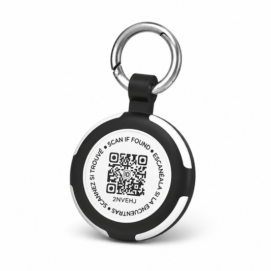 Aeris AirTag Beschermhoes | Waterdicht, Krasbestendig met QR-code - Hebbr