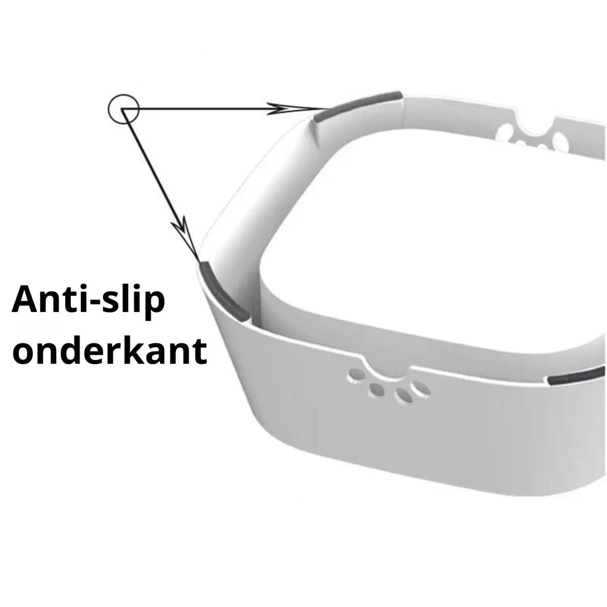 Anti - Spat Drinkbak Hond - BPA - vrij, Antislip, Ideaal voor Thuis en Auto - Hebbr