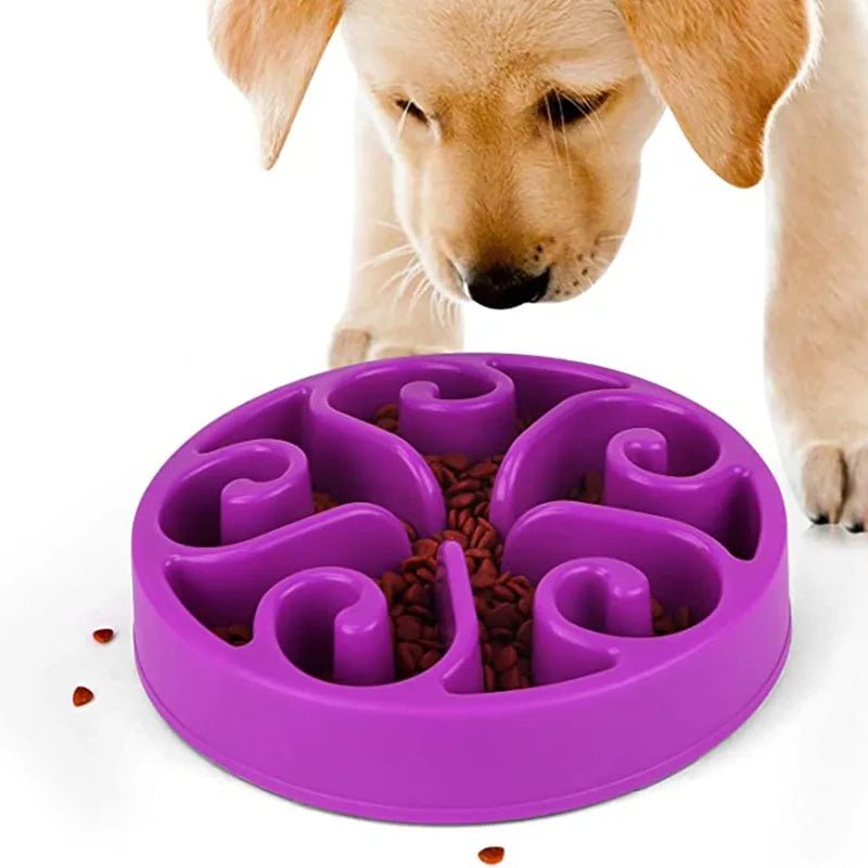 Antislip Hondenvoerbak voor Langzaam Voeden - Voedselveilig ABS, Geschikt voor Kleine en Grote Honden - Hebbr