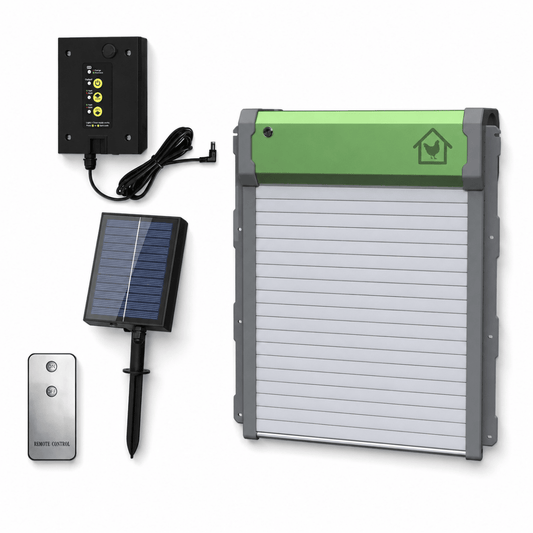 Automatisch Kippenluik | Afstandsbediening, Lichtsensor, Waterdicht - Hebbr