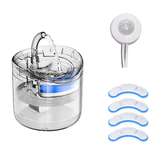 Automatische drinkfontein voor katten en honden met sensoractivatie en stil ontwerp - 2 liter - Hebbr