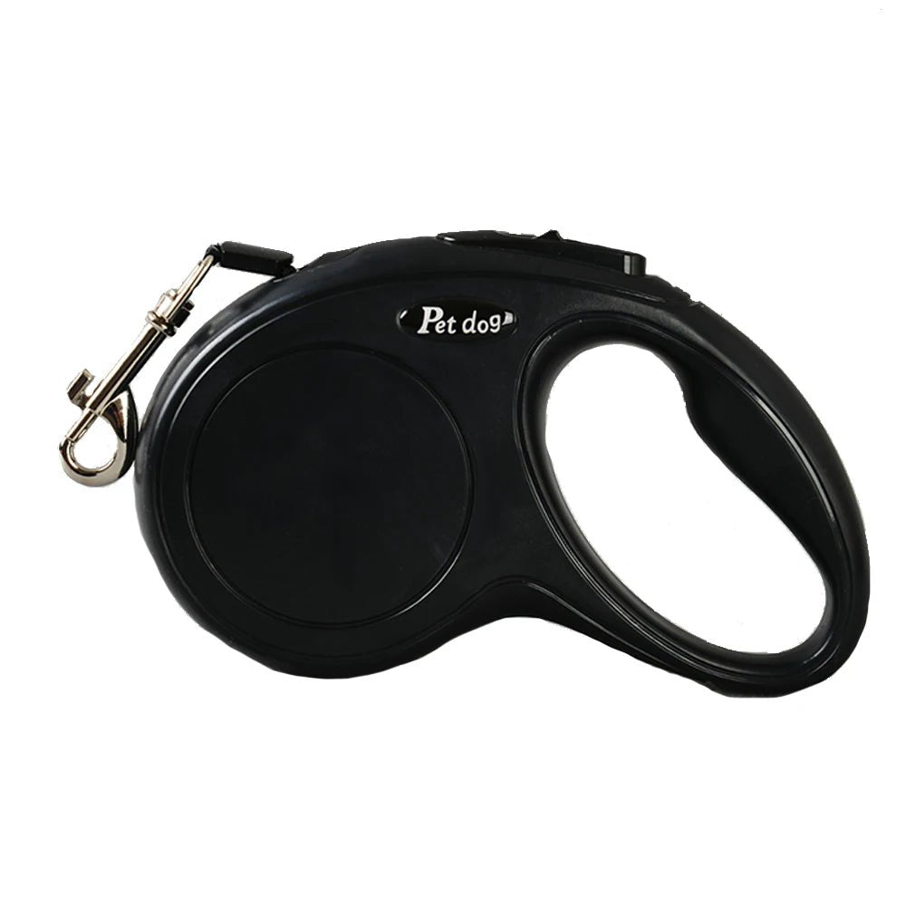 Automatische Flexi Hondenriem, Verstelbaar van Nylon, 3m en 5m, Geschikt voor Kleine en Middelgrote Honden - Hebbr