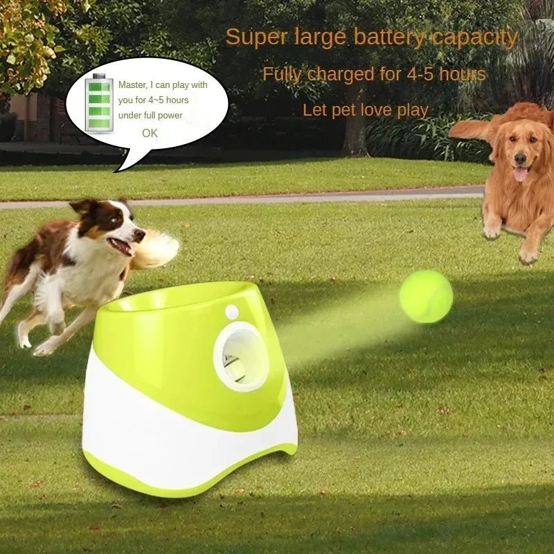 Automatische Hond Launcher met Oplaadbare Tennisbal - Interactief Speelgoed voor Honden en Katten - Hebbr