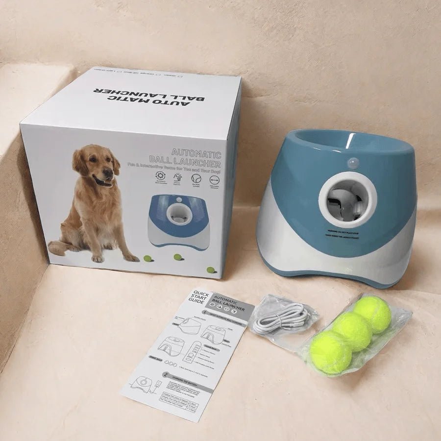 Automatische Hond Launcher met Oplaadbare Tennisbal - Interactief Speelgoed voor Honden en Katten - Hebbr