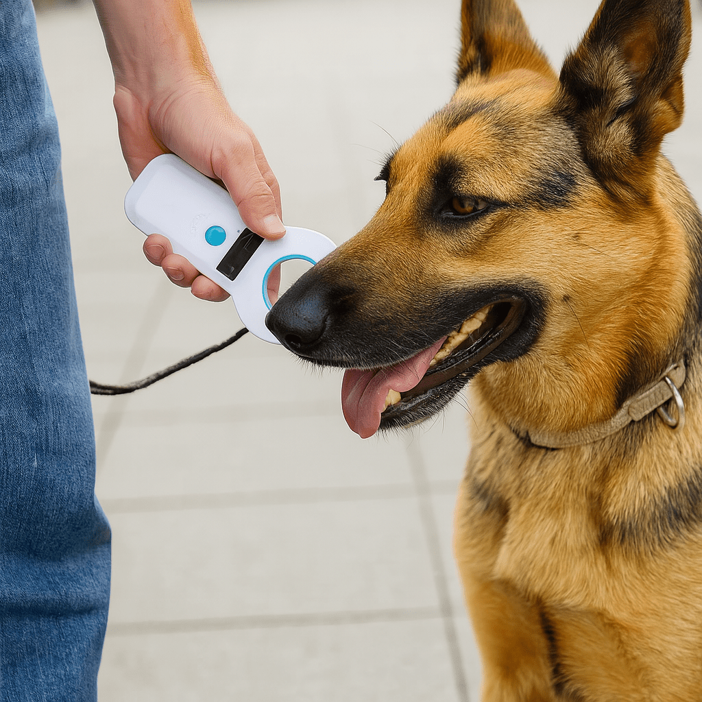 Dieren chiplezer met Bluetooth en USB, draagbare microchip scanner voor honden en katten - Hebbr