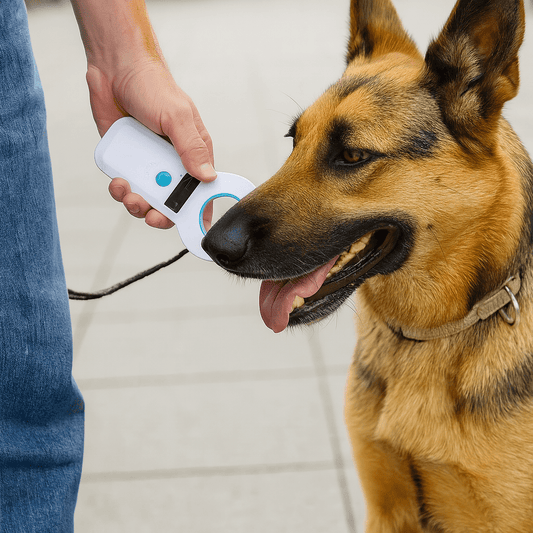 Dieren chiplezer met Bluetooth en USB, draagbare microchip scanner voor honden en katten - Hebbr