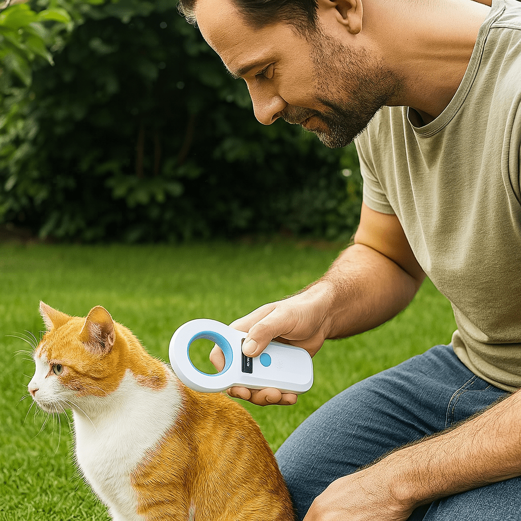 Dieren chiplezer met Bluetooth en USB, draagbare microchip scanner voor honden en katten - Hebbr