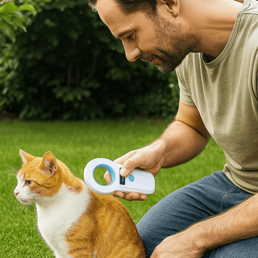 Dieren chiplezer met Bluetooth en USB, draagbare microchip scanner voor honden en katten - Hebbr