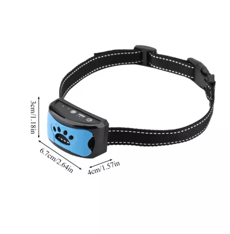 Diervriendelijke Anti - Blaas Halsband voor Honden - Verstelbaar, USB Oplaadbaar en Lichtgewicht - Hebbr
