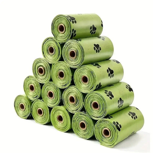Dikke hondenpoepzakken, 240 stuks in 16 rollen, lekdicht en duurzaam - 13,58 x 9,5 inch - Hebbr
