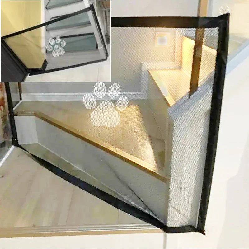 Draagbaar Opvouwbaar Hondenhek van Duurzaam Nylon Mesh - Veiligheidshek voor Honden en Katten, Maat S/L - Hebbr