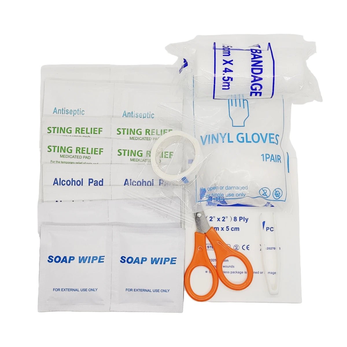 Draagbare EHBO - kit voor huisdieren met 40 benodigdheden - Lichtgewicht en weerbestendig voor honden - Hebbr