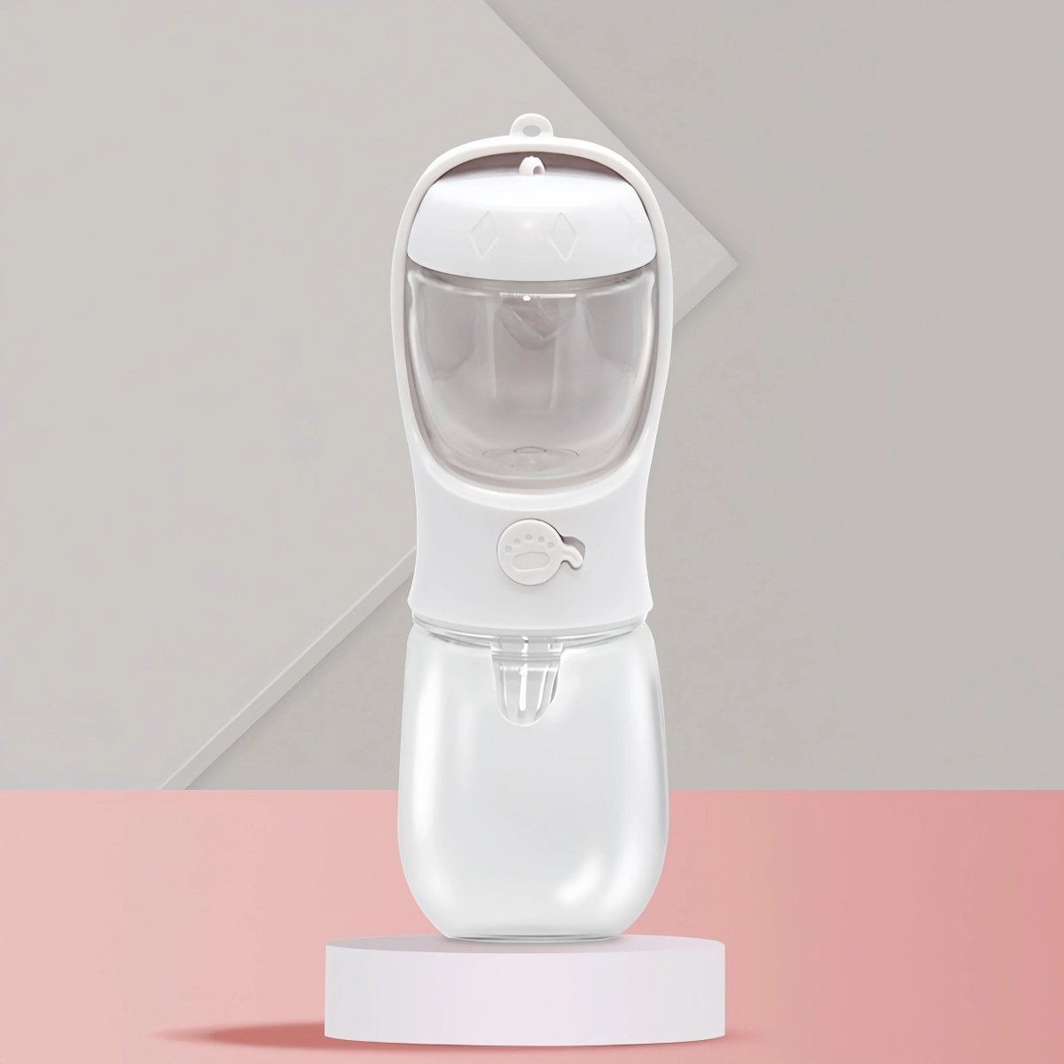 Draagbare Waterfles voor Honden - Lekvrij, Eénhandige Bediening, Geïntegreerde Waterkom - Hebbr