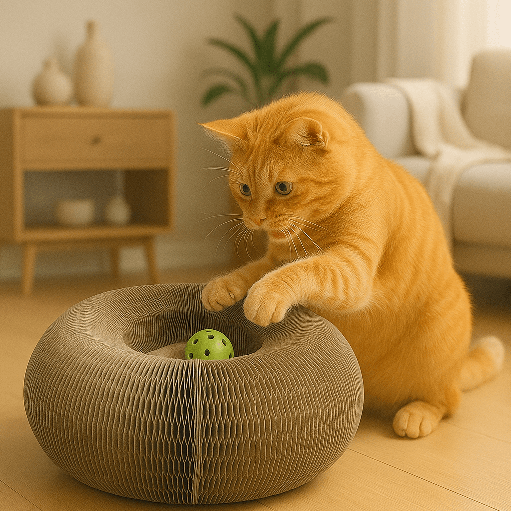 Flexibel Kat Speeltje van Organisch Materiaal – Stressverlagend en Veilig Speeltje voor Katten - Hebbr