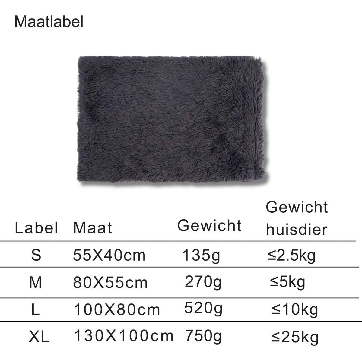 Fluffy Hondendeken voor Auto – Superzacht, Machinewasbaar & Stressverlagend - Hebbr