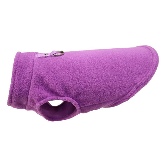 Franse Bulldog Vest L Fleece – Warm en Comfortabel voor Kleine Honden Blauw - Hebbr