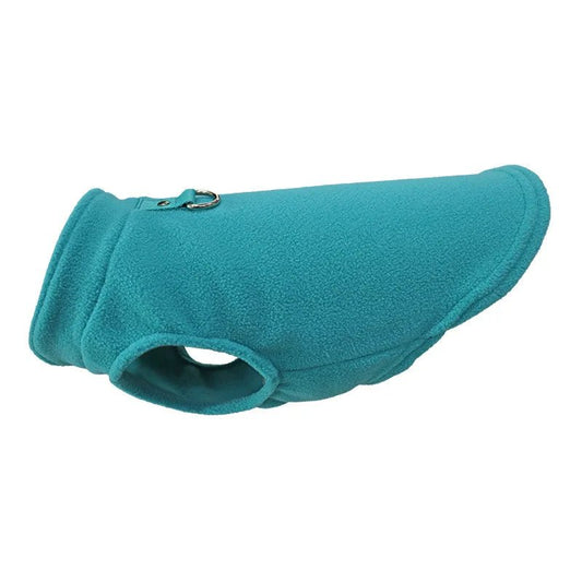 Franse Bulldog Vest L Fleece – Warm en Comfortabel voor Kleine Honden Blauw - Hebbr