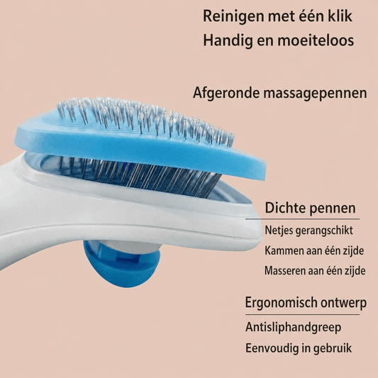 Haarborstel Massagefunctie - Hebbr