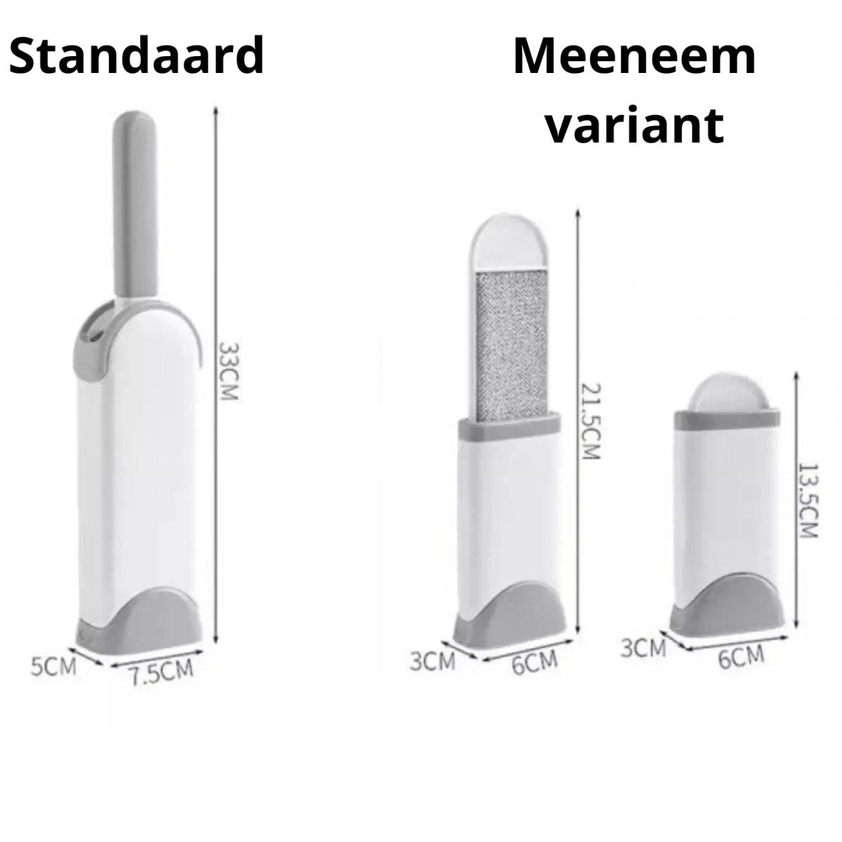 Herbruikbare Kledingborstel – Zelfreinigend, Inclusief Meeneem Variant, Duurzaam - Hebbr