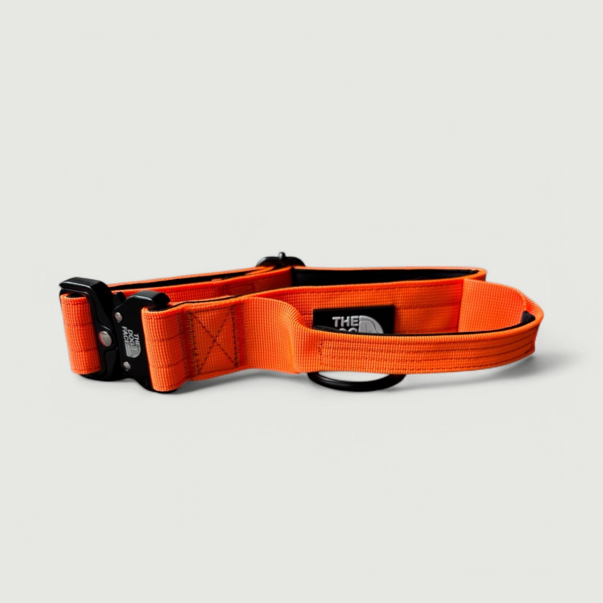 Hond Tactische Halsband 5 cm Nylon – Sterk en Comfortabel Feloranje - Hebbr