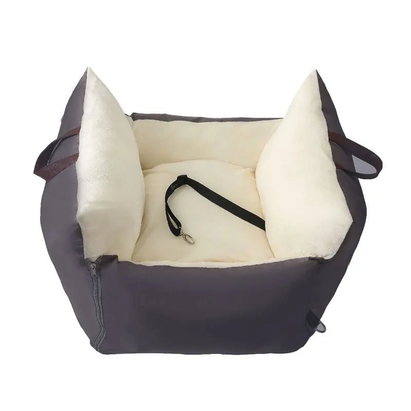 Honden Autostoelhoes, Waterdicht en Wasbaar, Comfortabel Pluche Nest - 60x60x35 cm - Hebbr