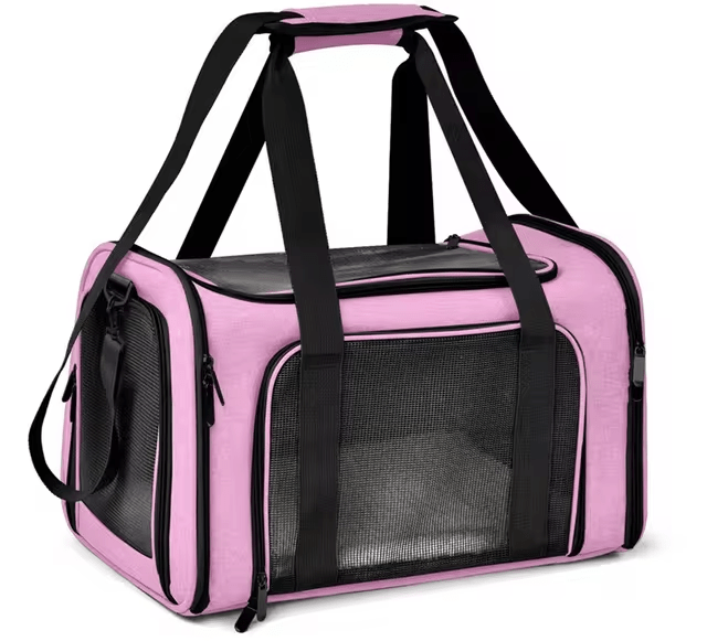 Honden Reistas voor Vliegreizen - Comfortabele, Ademend en Veilige Tas met Slimme Indeling - Hebbr