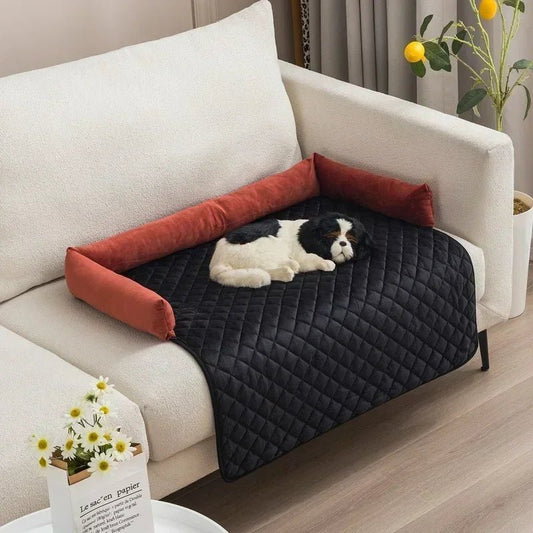 Hondenbankhoes met Nekkussen - Waterdichte Dierenmat voor Grote Honden en Katten met Antislip Onderkant - Hebbr