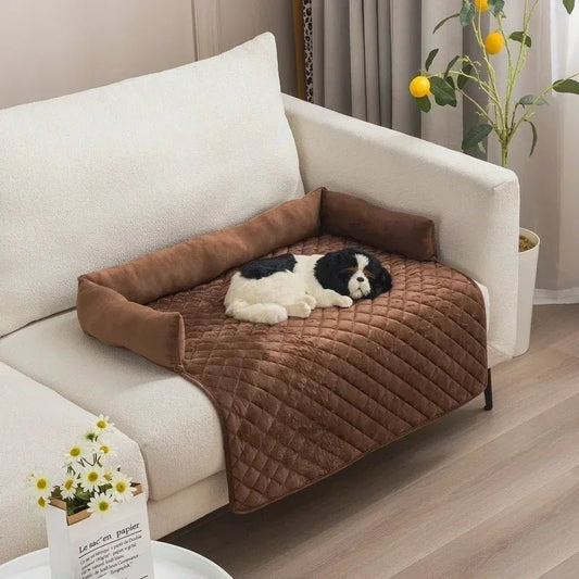 Hondenbankhoes met Nekkussen - Waterdichte Dierenmat voor Grote Honden en Katten met Antislip Onderkant - Hebbr