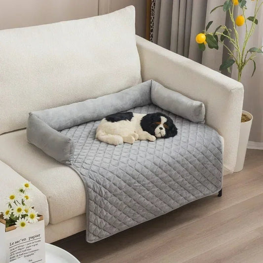 Hondenbankhoes met Nekkussen - Waterdichte Dierenmat voor Grote Honden en Katten met Antislip Onderkant - Hebbr