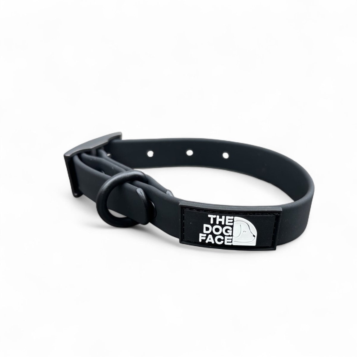 Hondenhalsband 2,5 cm PVC – Waterdicht en Duurzaam voor Actieve Honden Zwart - Hebbr