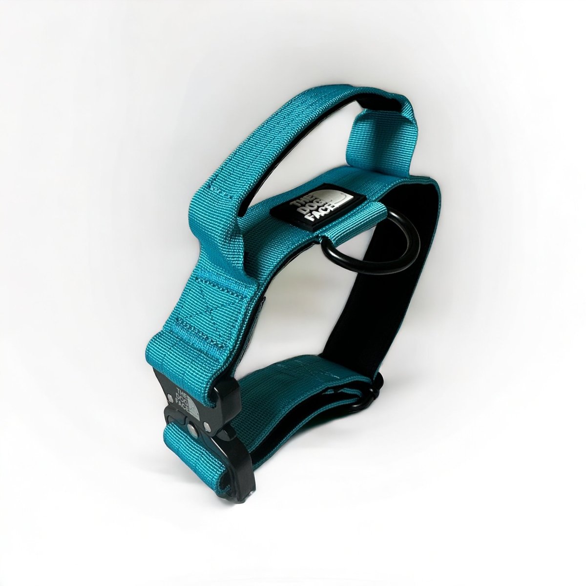 Hondenhalsband 50 cm Nylon – Sterk en Comfortabel Aquamarijnblauw - Hebbr