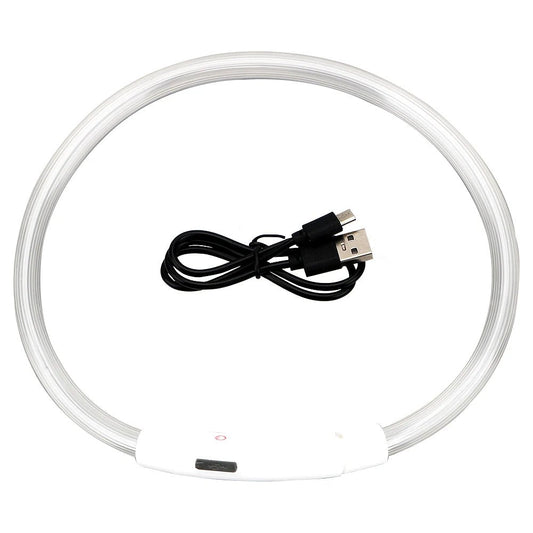 Hondenhalsband LED 50 cm – Oplaadbaar Waterdicht Verstelbaar Veiligheid - Hebbr