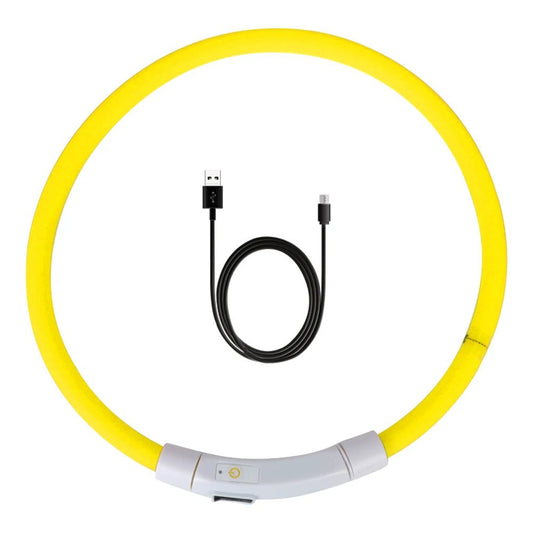 Hondenhalsband LED 50 cm – Oplaadbaar Waterdicht Verstelbaar Veiligheid - Hebbr