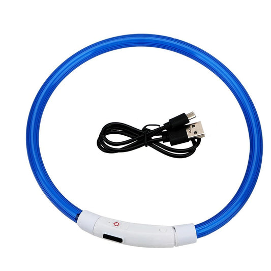 Hondenhalsband LED 50 cm – Oplaadbaar Waterdicht Verstelbaar Veiligheid - Hebbr