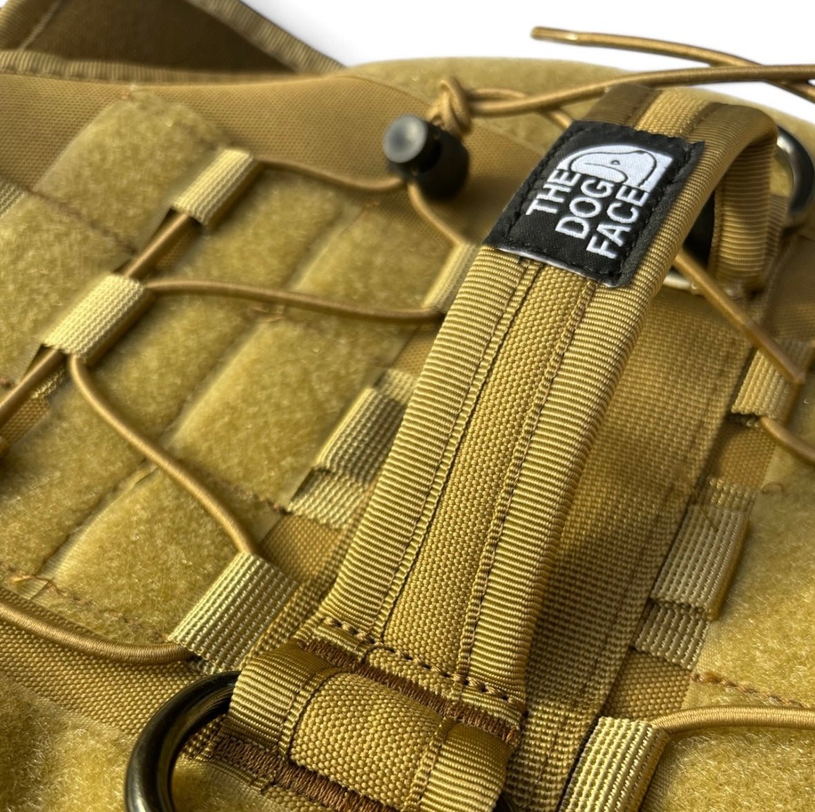 Hondenharnas Molle 44 - 90 cm – Duurzaam en Aanpasbaar Kaki - Hebbr