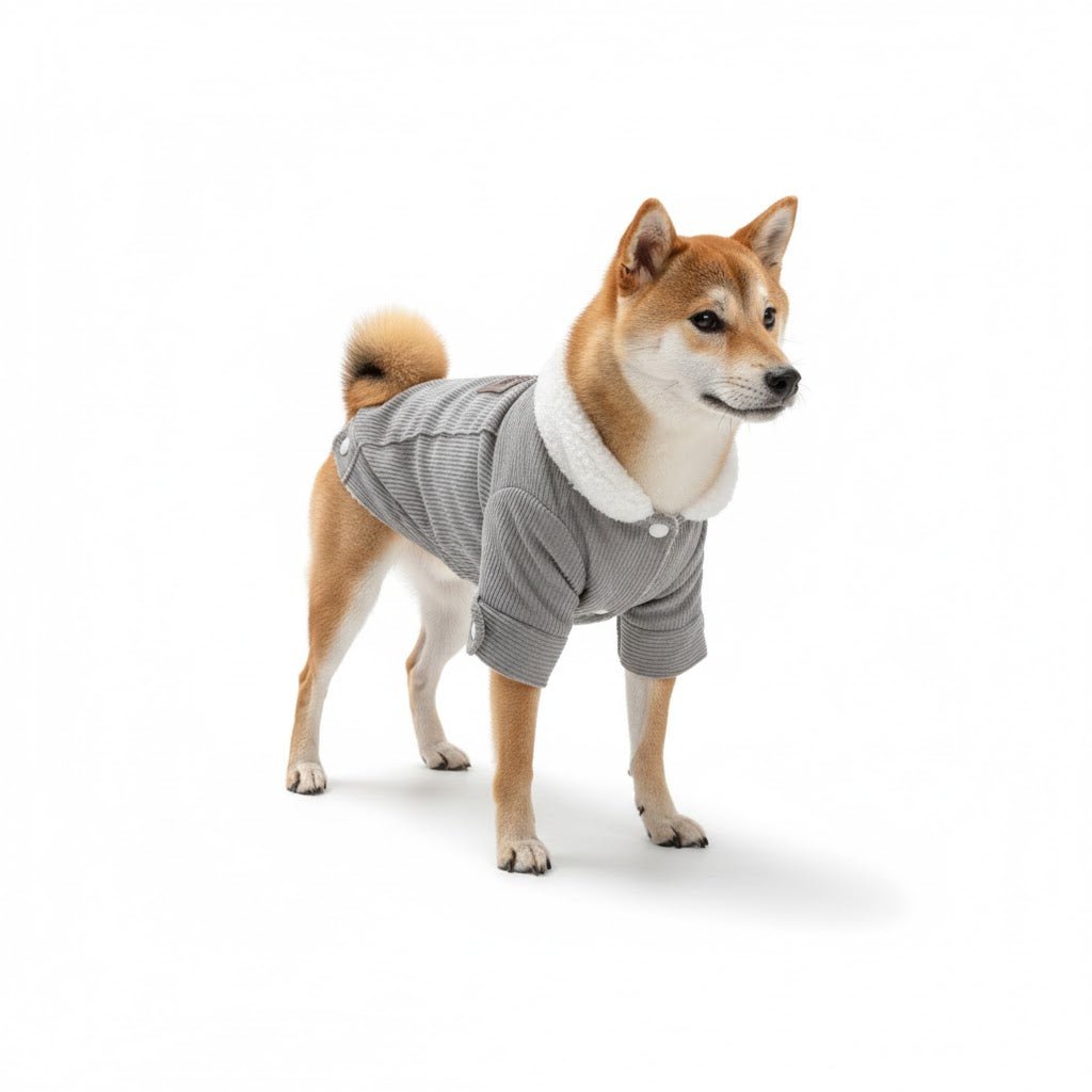 Hondenjas Fleece M – Warm en Comfortabel voor Kleine Honden Grijs - Hebbr