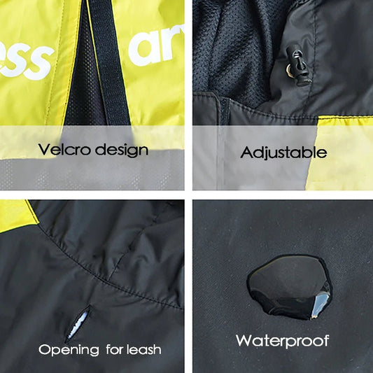 Hondenjas Waterdicht met Capuchon – Reflecterend voor Kleine tot Grote Honden - Hebbr