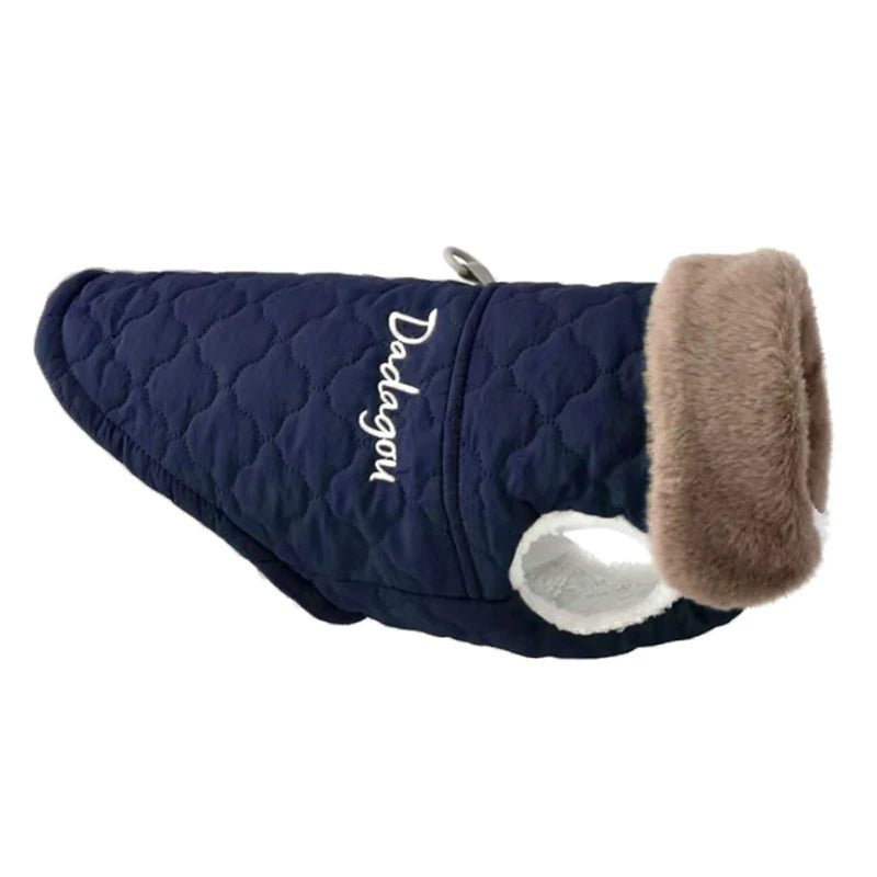 Hondenjas Winter met Fleece en Bontkraag – Warm en Waterdicht Roze - Hebbr