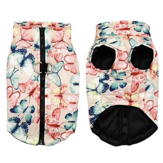 Hondenjas Winter voor Kleine en Middelgrote Honden – Waterdicht Polyester Zwart/Rood/Roze - Hebbr
