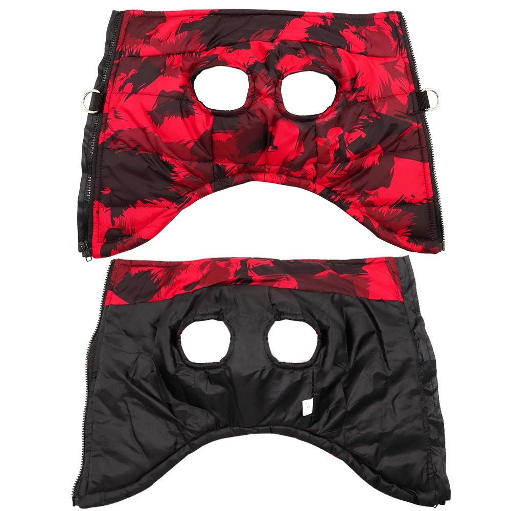 Hondenjas Winter voor Kleine en Middelgrote Honden – Waterdicht Polyester Zwart/Rood/Roze - Hebbr