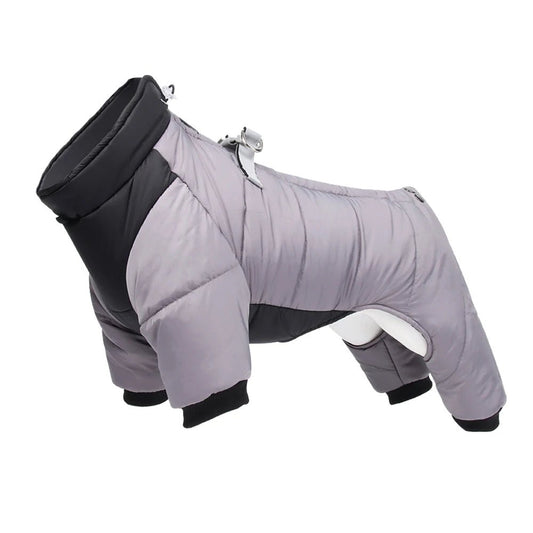Hondenjas Winter waterdicht Polyester – Warmte en Bescherming Grijs - Hebbr