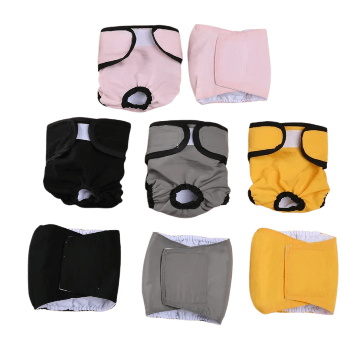 Hondenluier Wasbaar XS t/m XL Katoenmix – Comfortabel en Ademend Grijs - Hebbr