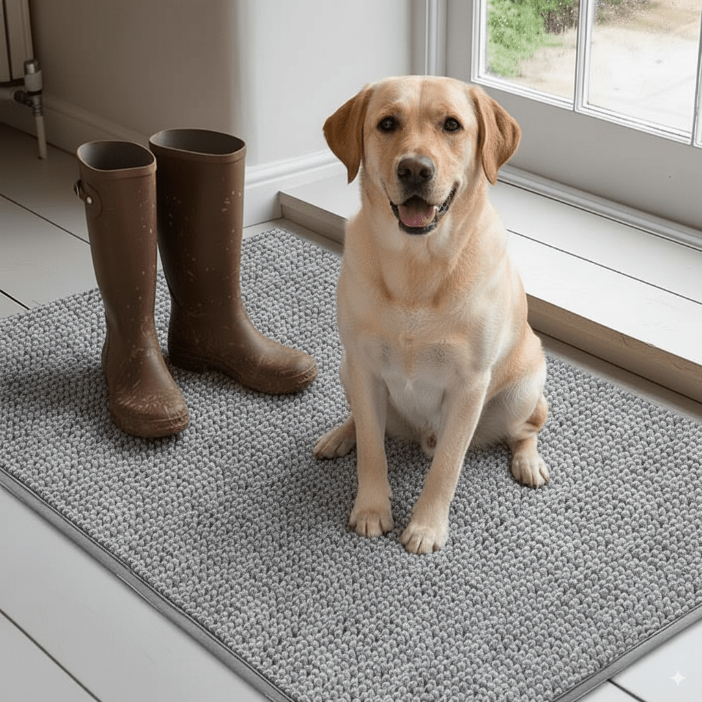 Hondenmat met Hoog Zuigvermogen, Antislip en Wasbaar - Ideaal voor Binnen - Hebbr