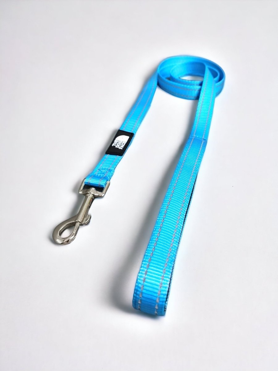 Hondenriem 1,5 m Reflecterend Blauw – Comfortabel Lushandvat - Hebbr