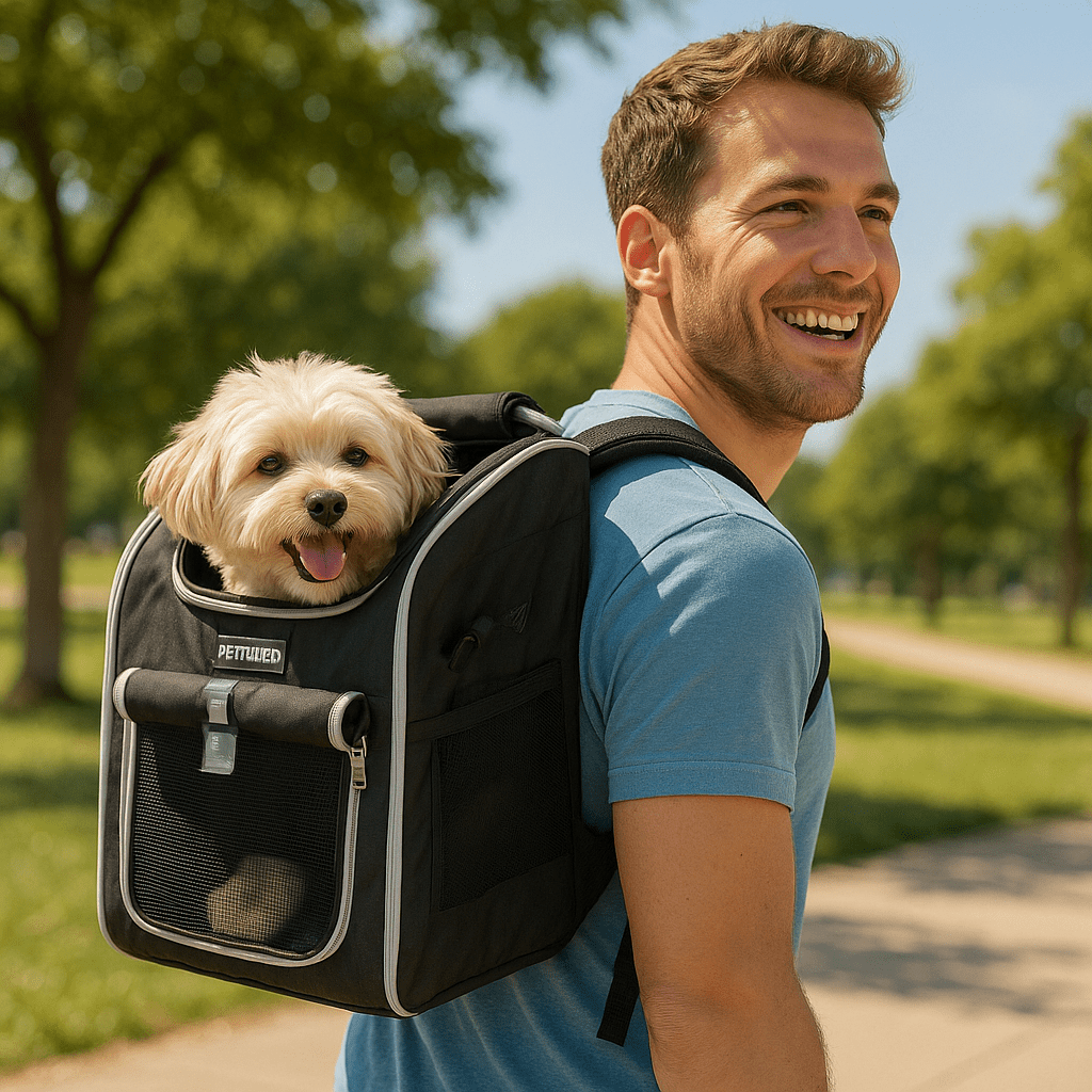 Hondenrugzak en fietstas voor huisdieren - Comfortabel en veelzijdig ontwerp - Hebbr